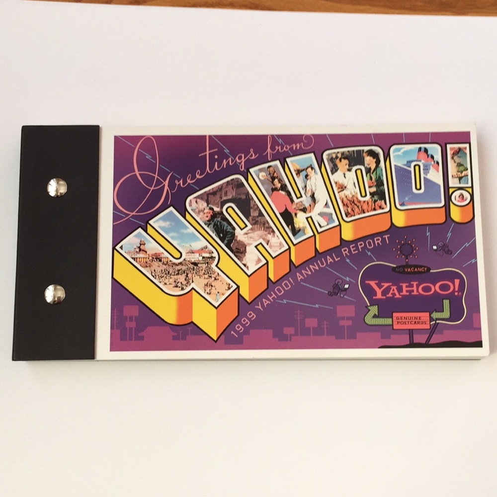 Rare YAHOO Postcard Book
